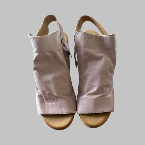 Biza Shoes - Biza Norah- Women's Pink Leather Slingback Shoes-